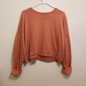 cropped crew neck sweater!
